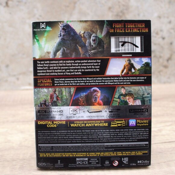 Godzilla x Kong: The New Empire [Blu-ray] DIGITAL CODE W/SLIPCOVER New Sealed - Picture 7 of 8